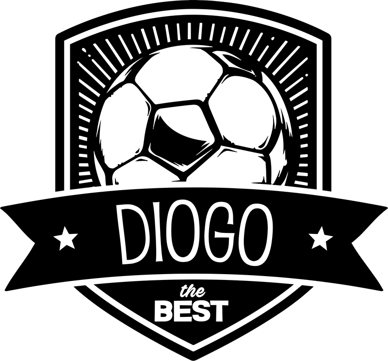 Football poster custom football crest vinyl - TenStickers