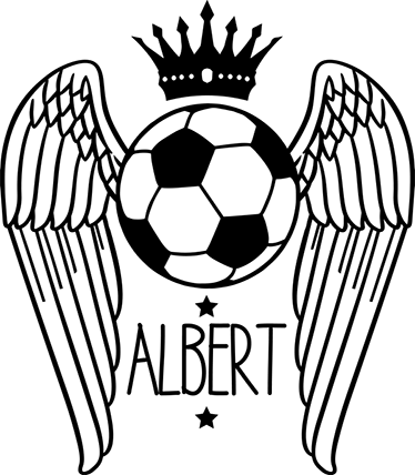 Customizable winged ball football poster - TenStickers