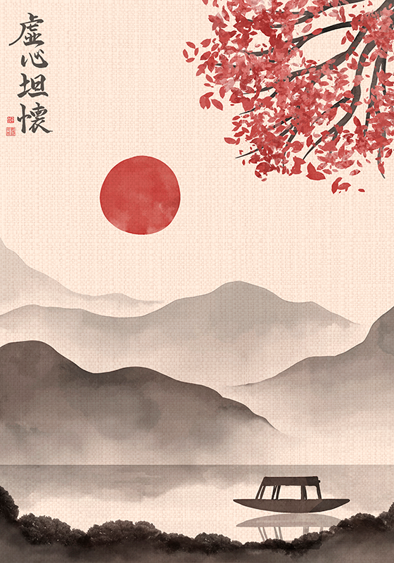 Zen poster japandi style aesthetic decor - TenStickers