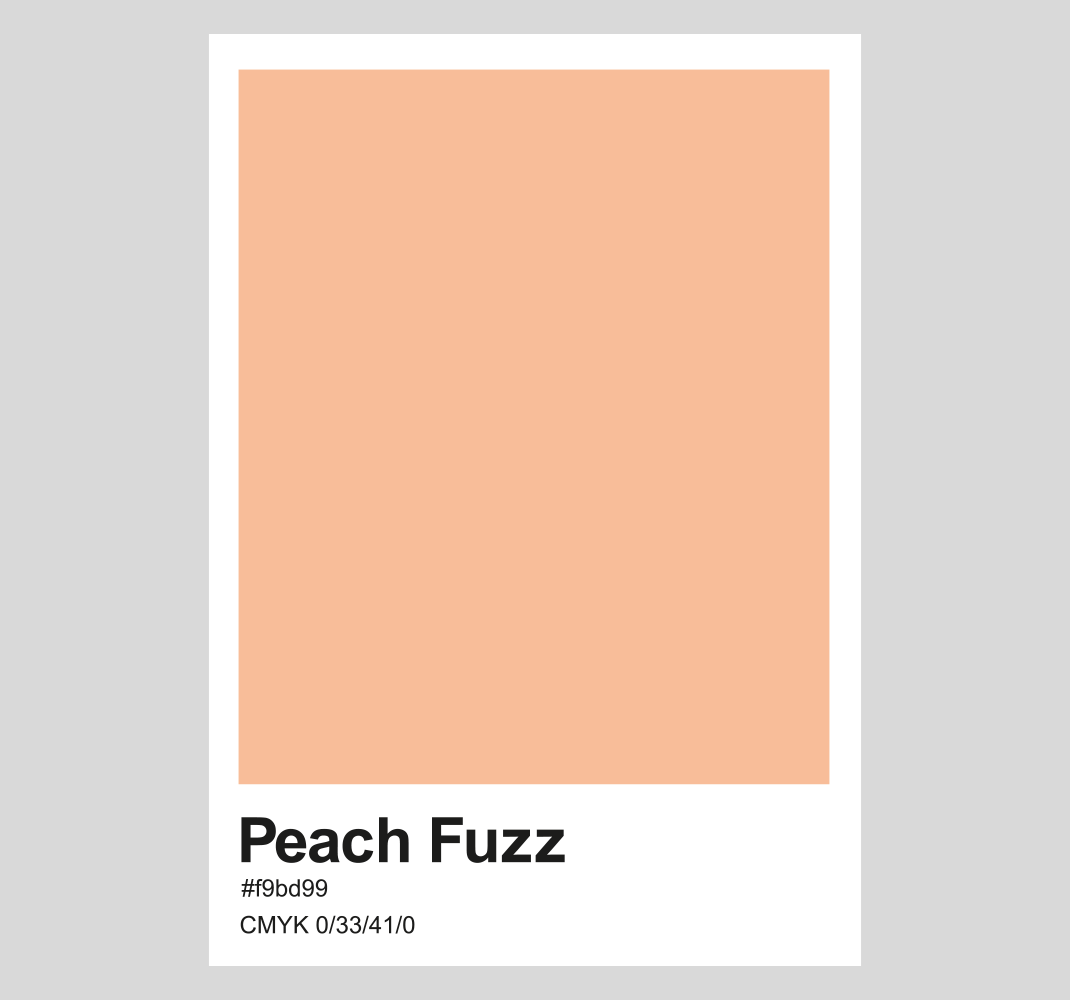 Peach fuzz poster for wall - TenStickers