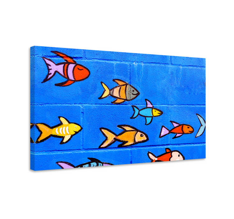 Brick Wall Ocean canvas print - TenStickers