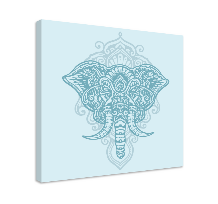 Elephant wallart ornate elephant design - TenStickers