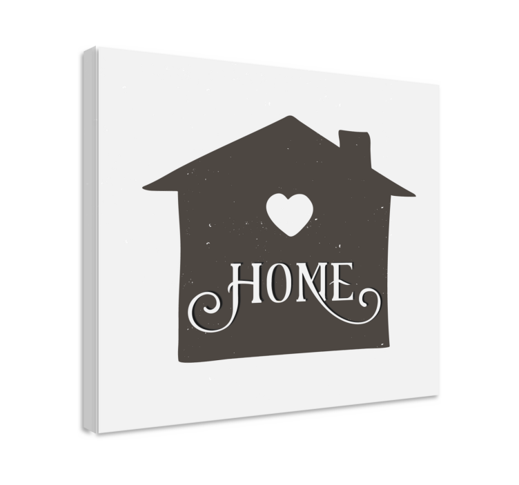 Rustic home canvas art print - TenStickers