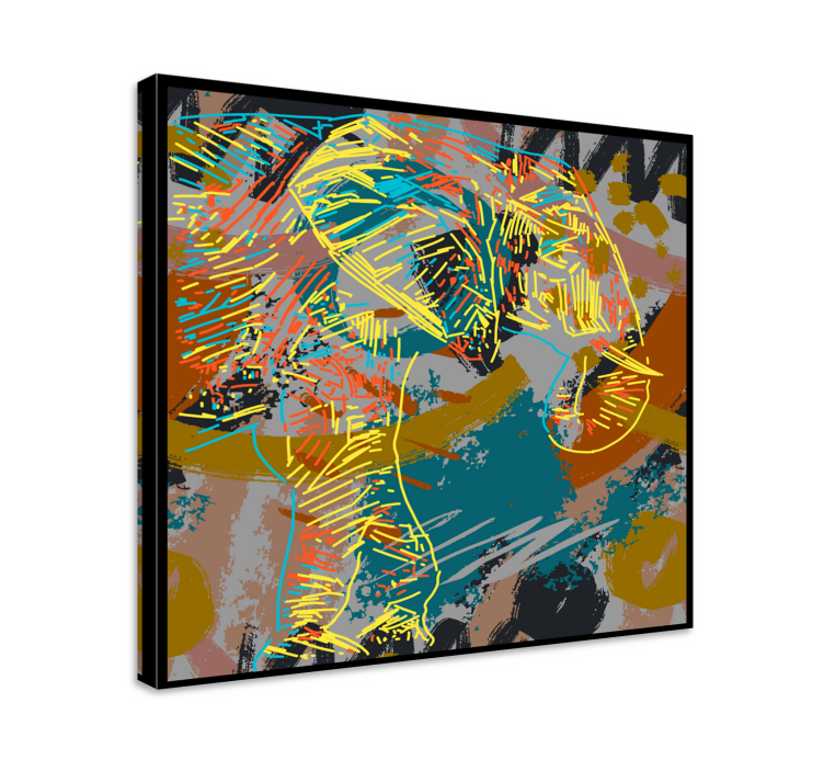 Elephant wallart contemporary elephant sketch - TenStickers