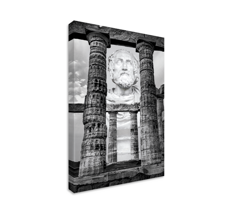 Cityscape wall art ancient sculpture ruins - TenStickers