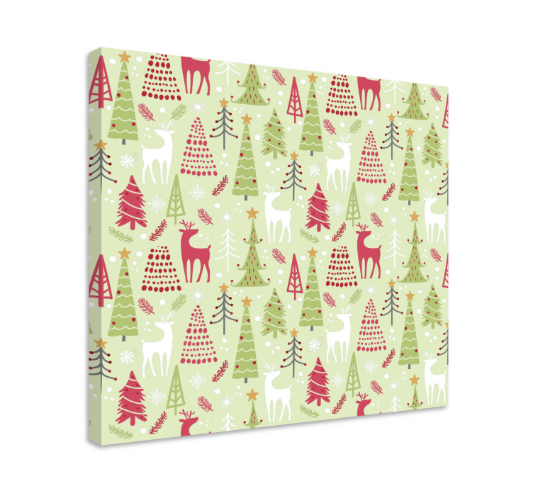 Stag canvas holiday deer design - TenStickers