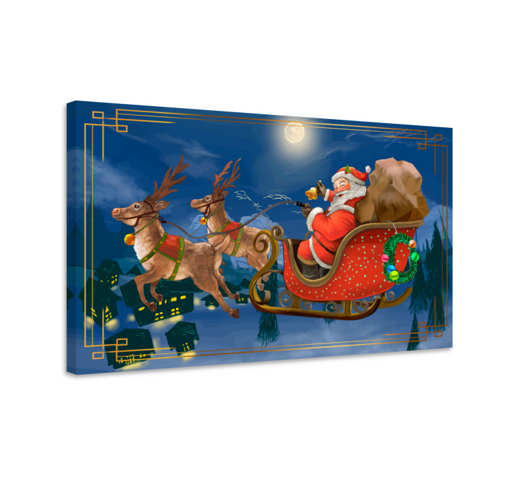 Santa Claus Christmas canvas prints - TenStickers
