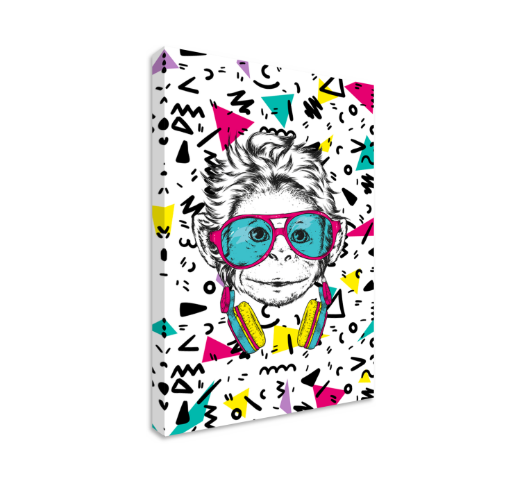 Funky monkey teen canvas prints - TenStickers