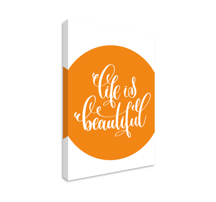 Quote canvas inspiring life affirmation - TenStickers