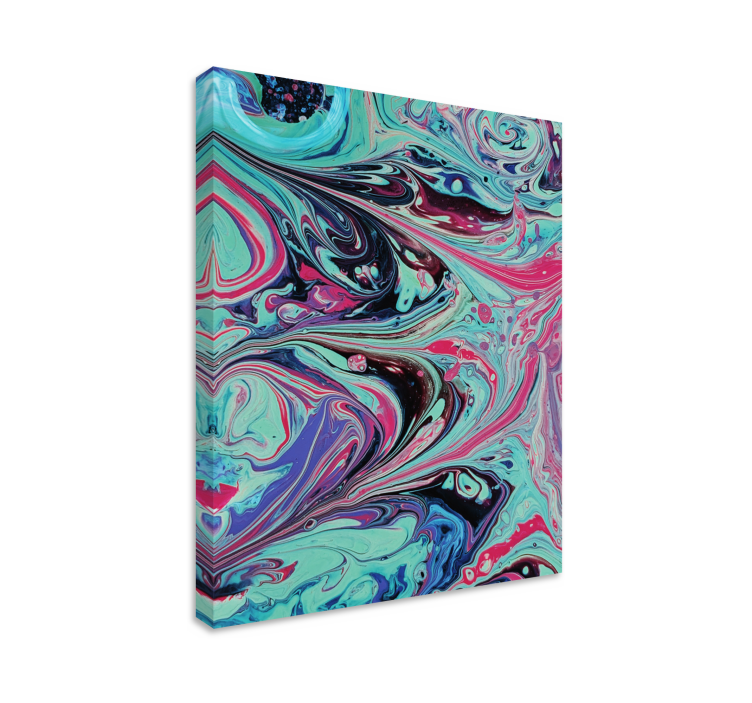 Abstract wall art 1 fluid art swirls - TenStickers
