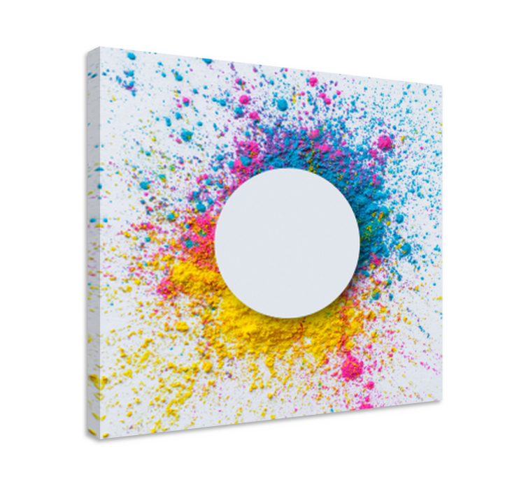 Ornamental canvas print colorful powder burst - TenStickers