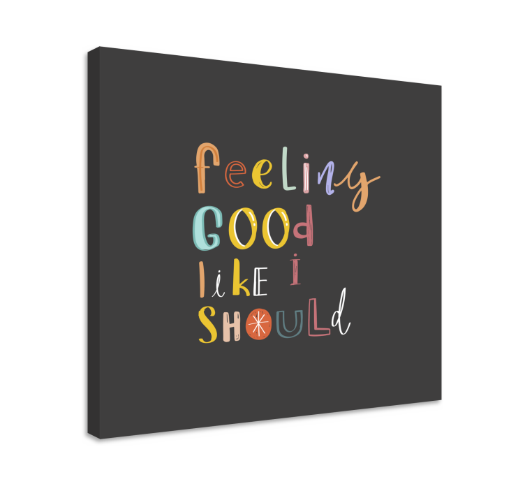 Song Lyrics feeling good music canvas art - TenStickers