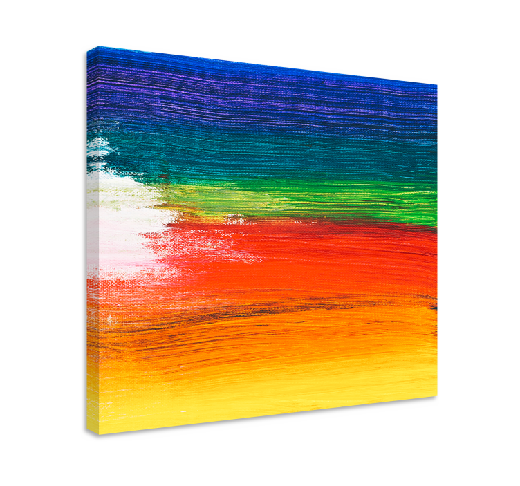 Rainbow splash color canvas art prints - TenStickers