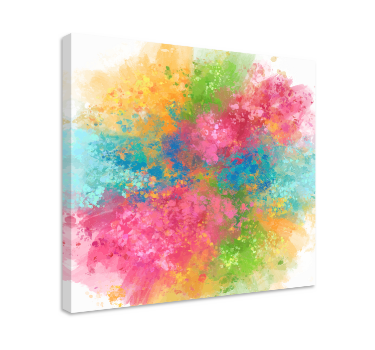 Abstract wall art 1 colorful explosion - TenStickers