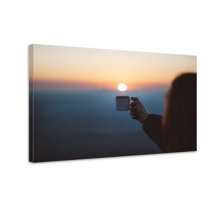 Landscape and coffee landscape canvas - TenStickers