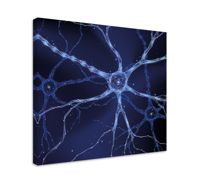 Brain neurons abstract canvas wall art - TenStickers