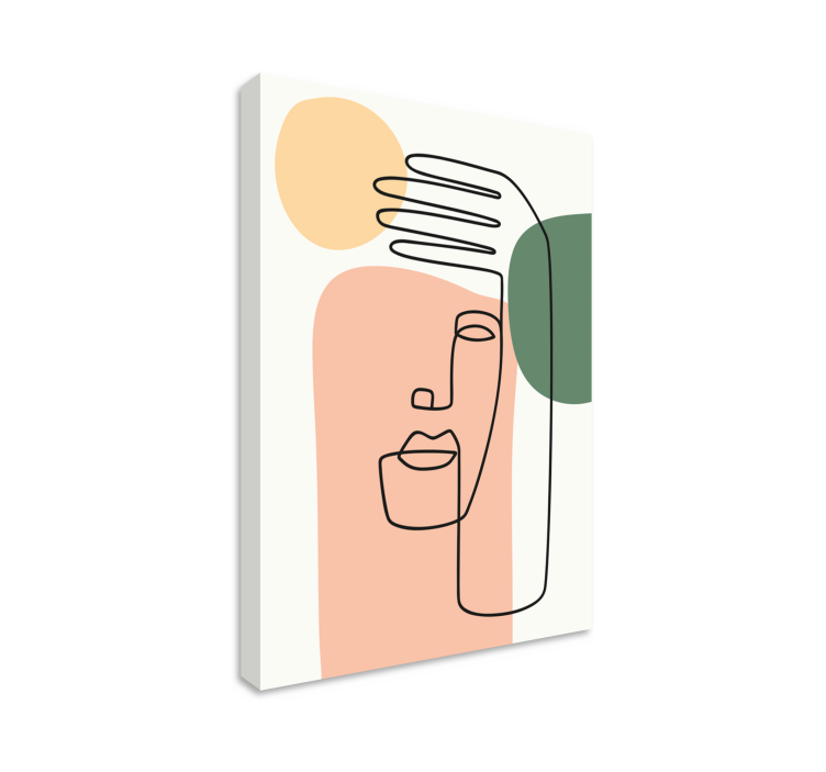 Modern minimalist line canvas art prints - TenStickers