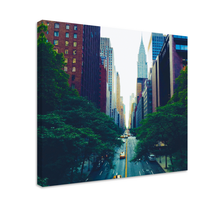 Cityscape wall art manhattan skyline artwork - TenStickers