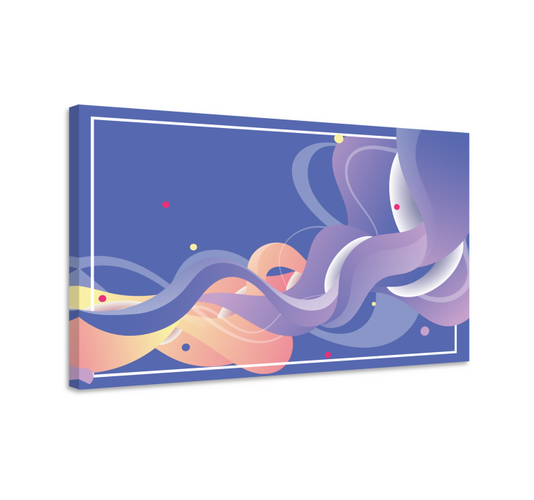 Modern canvas art of fluid abstract forms - TenStickers