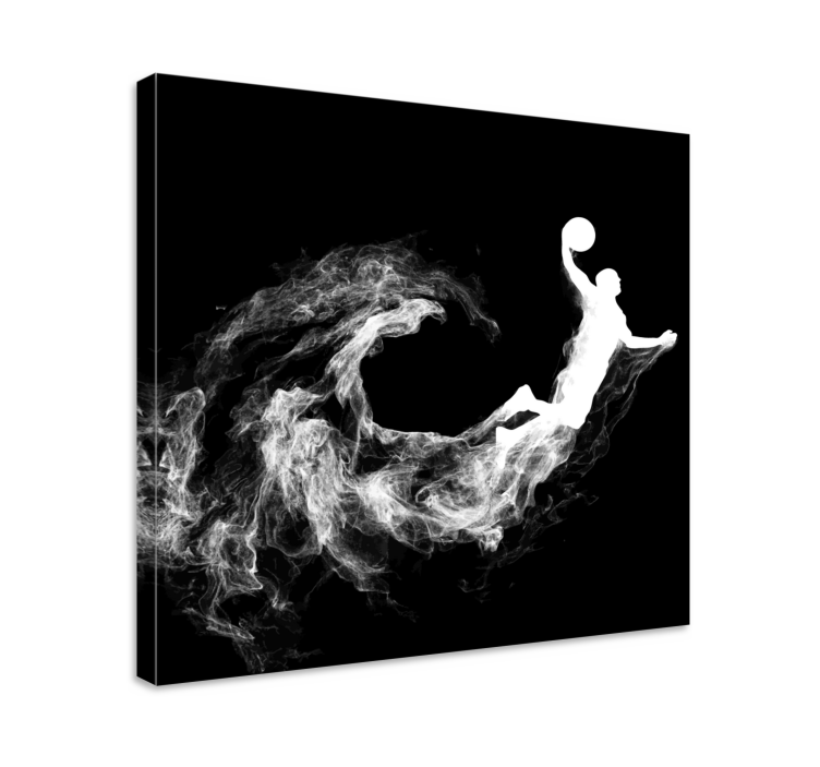 Sports canvas art dynamic basketball action - TenStickers