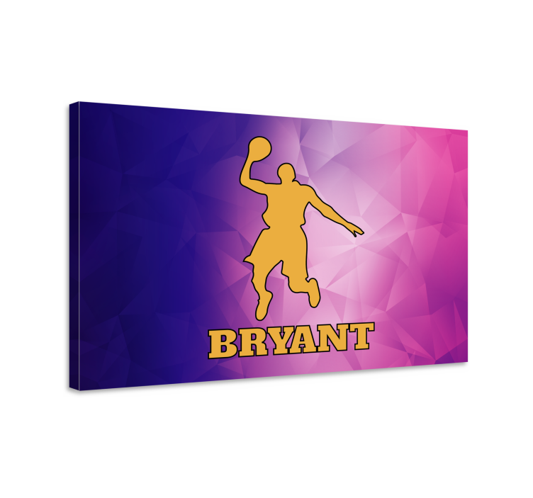 Energetic basketball athlete sports canvas art - TenStickers