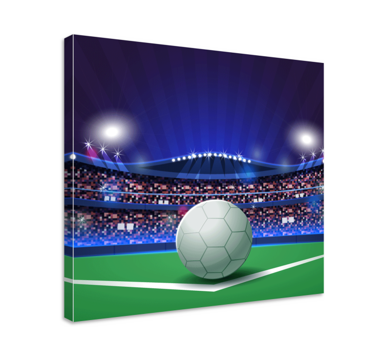 Sports canvas art soccer stadium view - TenStickers