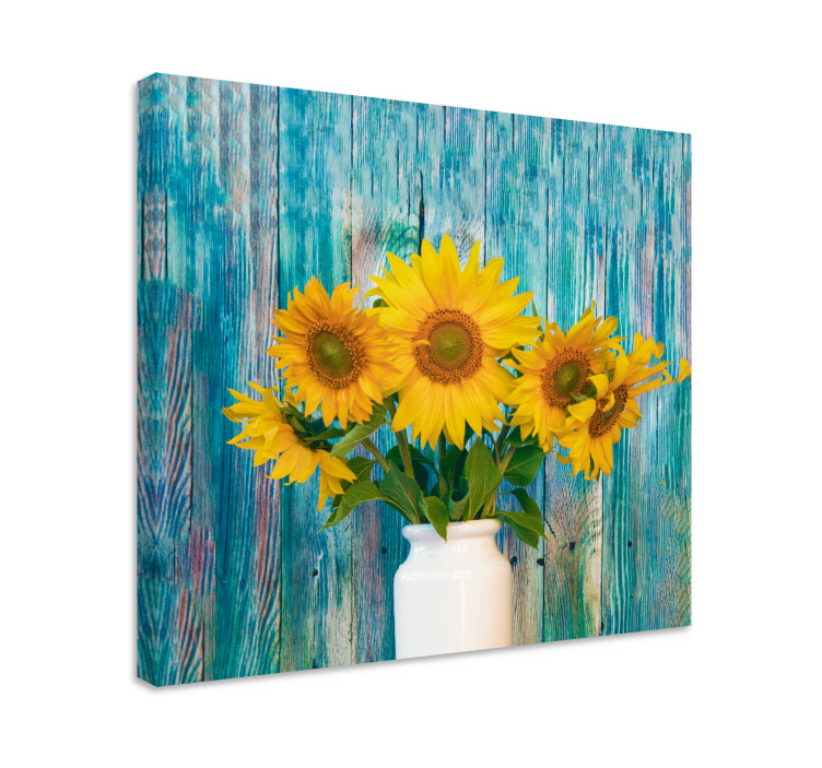 Sunflower Bouquet Display Flowers  canvas - TenStickers