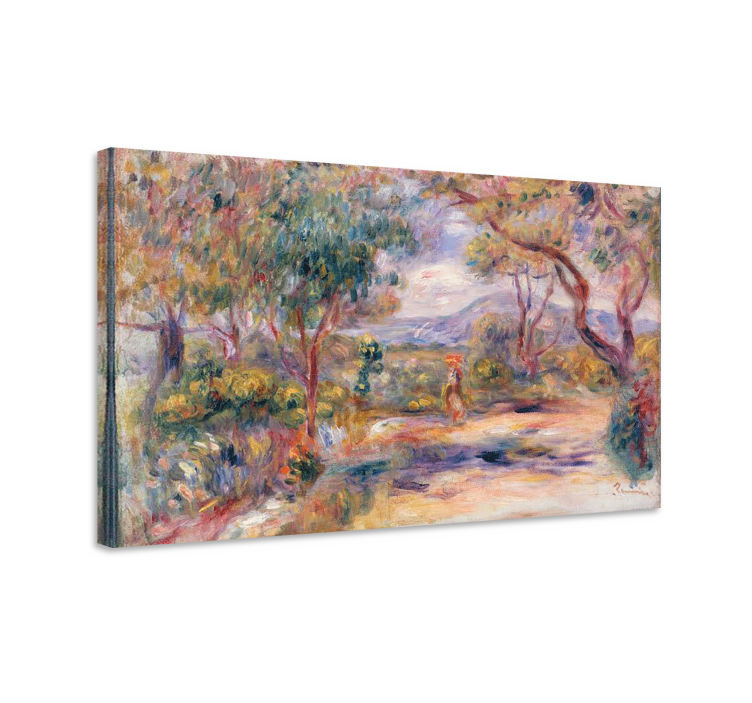 Sunny garden path landscape canvas - TenStickers