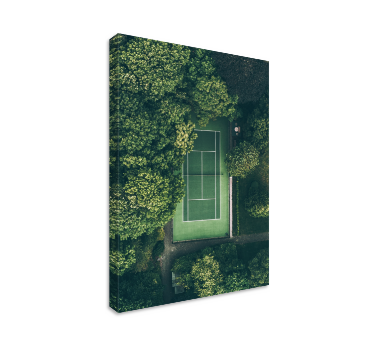 Tennis Court View sports canvas art - TenStickers