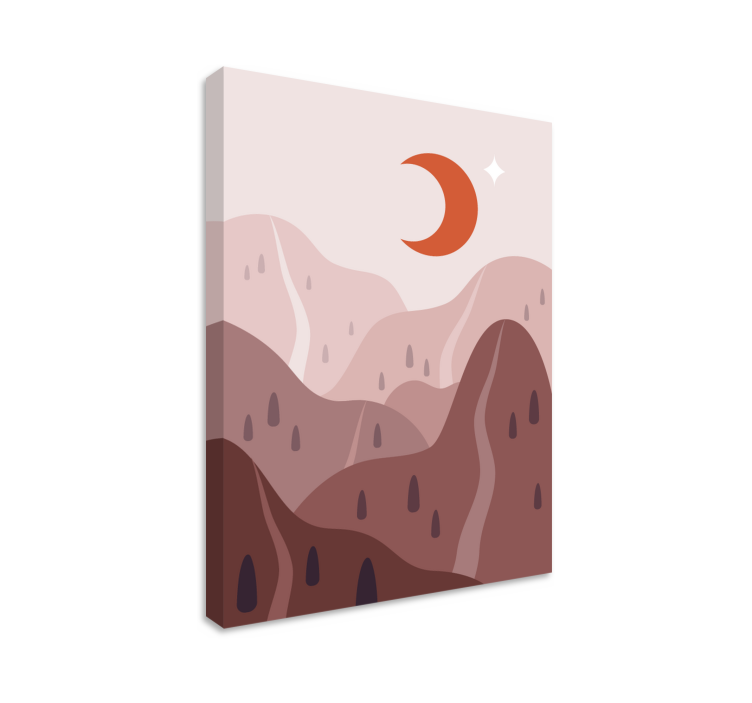 Landscape canvas mountainous terrain design - TenStickers