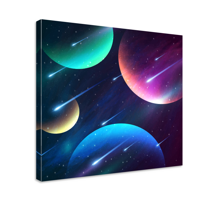 Music canvas art cosmic celestial dance - TenStickers