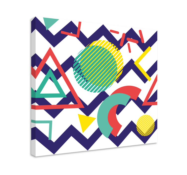 Geometric canvas dynamic geometric shapes - TenStickers