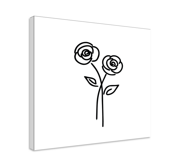 Elegant Floral Design Flowers  canvas - TenStickers