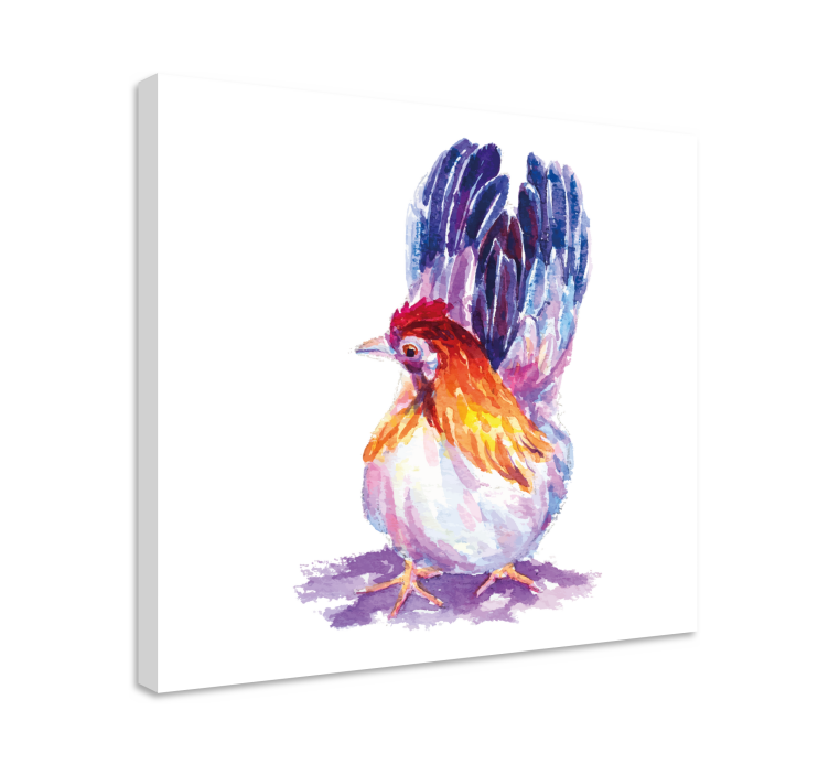 Classical painted chick bird canvas art - TenStickers
