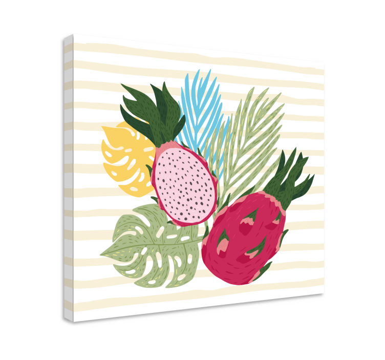 Dragon fruit tropical  fruit canvas - TenStickers