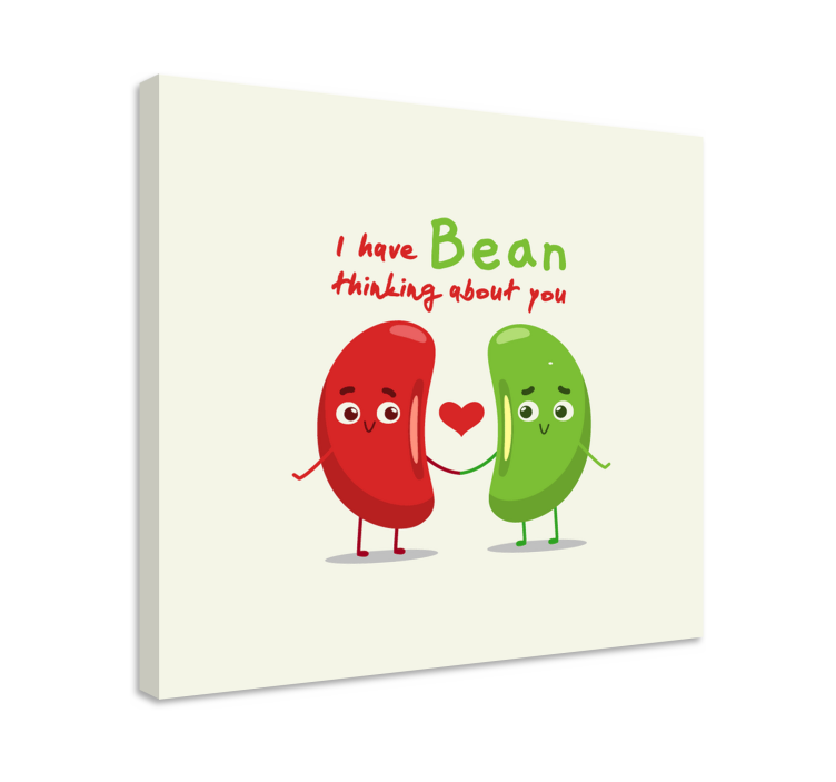 Love Beans Together fruit canvas wall art - TenStickers