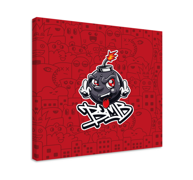 Quote canvas explosive fun - TenStickers