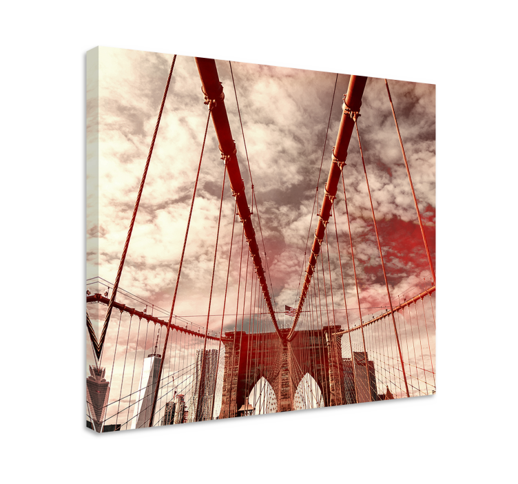 Iconic Bridge Structure cityscape wall art - TenStickers