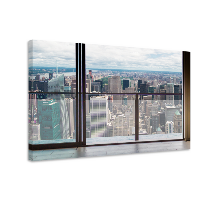Cityscape wall art stunning urban landscape - TenStickers