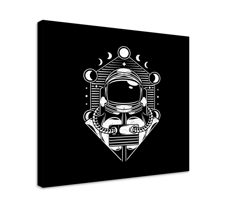 Spaceman universe vintage  bedroom wall prints - TenStickers