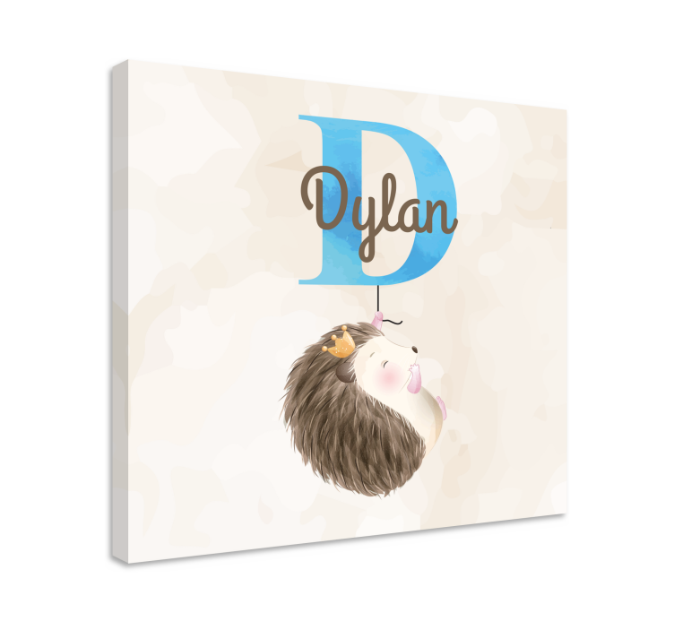 Cocktail canvas cute hedgehog design - TenStickers