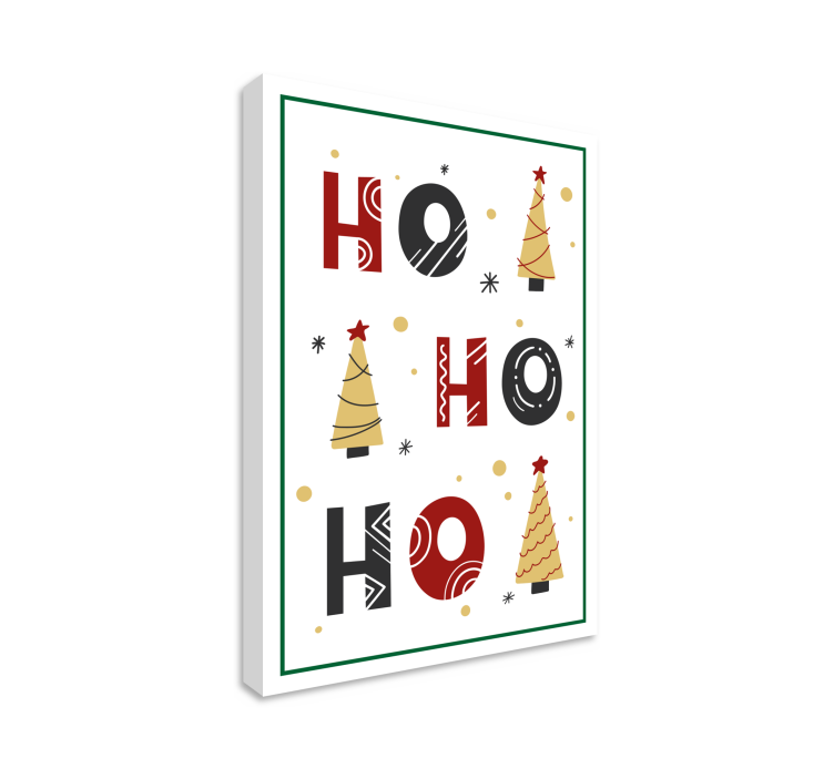 Quote canvas of holiday joy - TenStickers