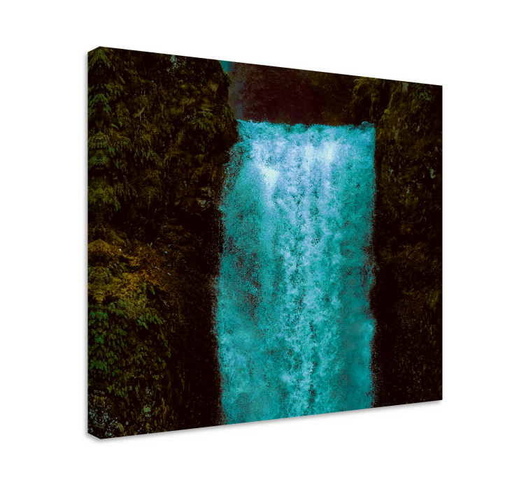 Landscape canvas majestic waterfall cascade - TenStickers