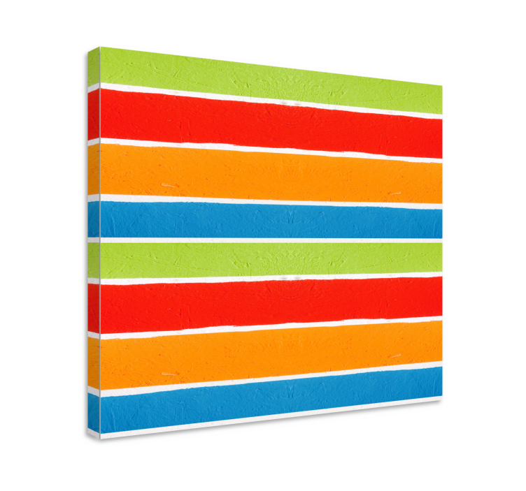 Buddha wall art in colorful stripes - TenStickers