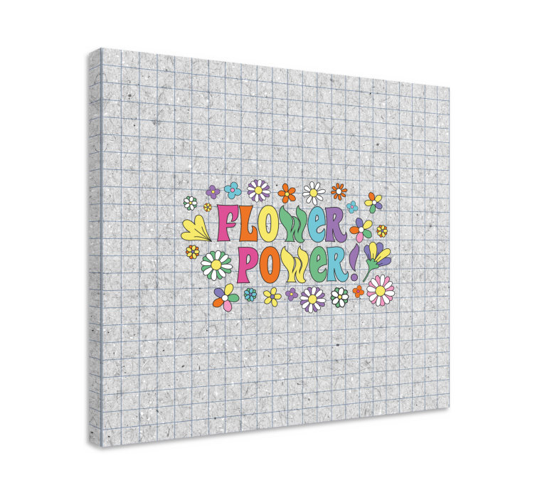Flowers canvas floral energy art - TenStickers