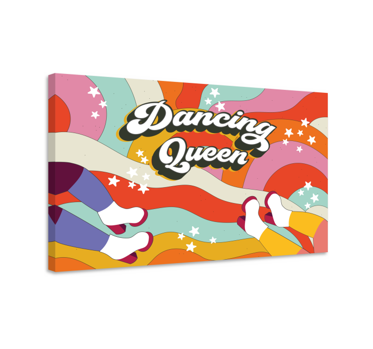 Nordic wall art dancing feet in motion - TenStickers