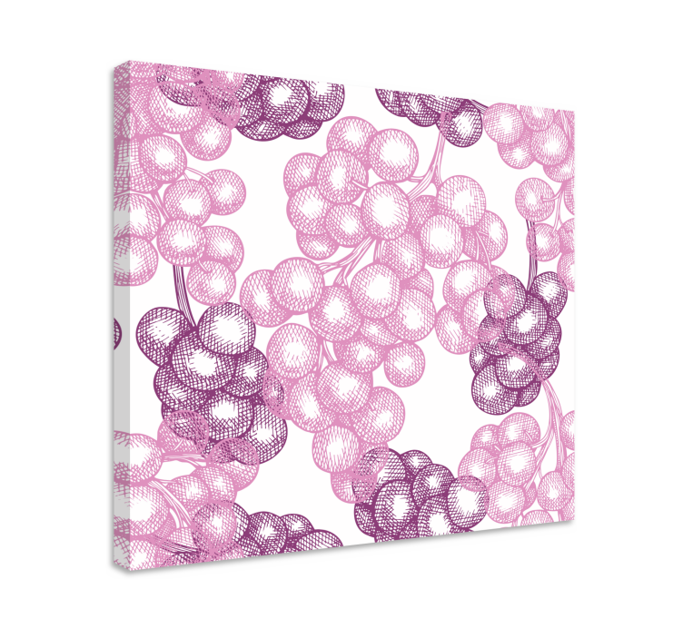 Flowers canvas in pink floral design - TenStickers