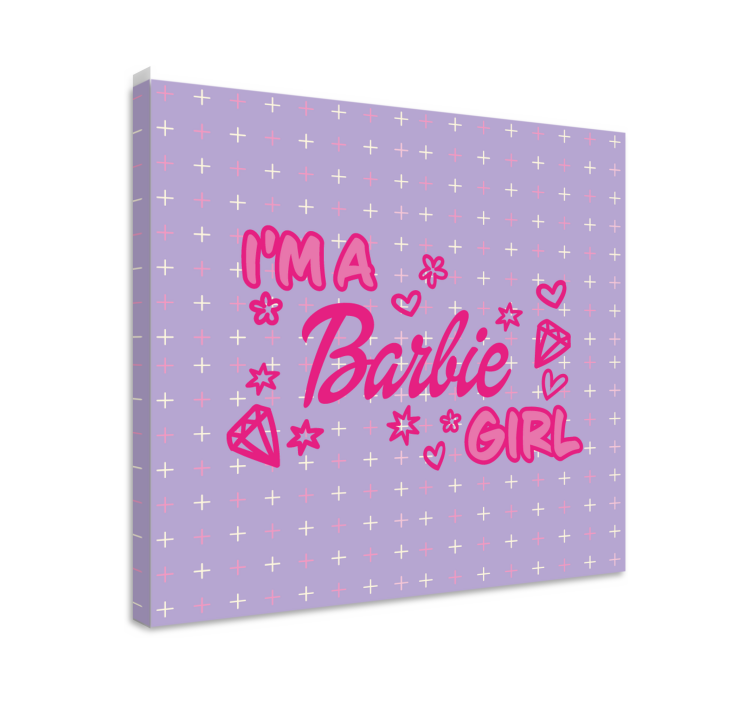 Teen canvas prints i'm a barbie girl in a dream world - TenStickers
