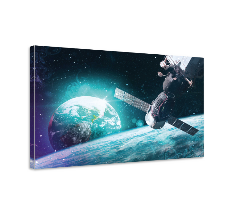 World map wall art space exploration design - TenStickers