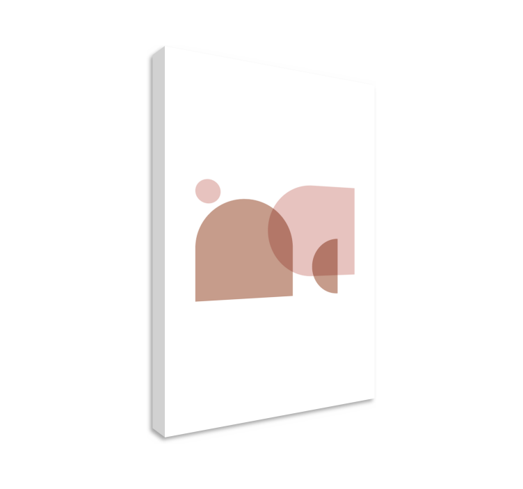 Geometric canvas minimalist abstract shapes - TenStickers